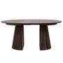 Voir la diapositive 4 : LISA DESIGN Freya - table à manger ronde extensible - effet bois foncé - 4 à 8 personnes