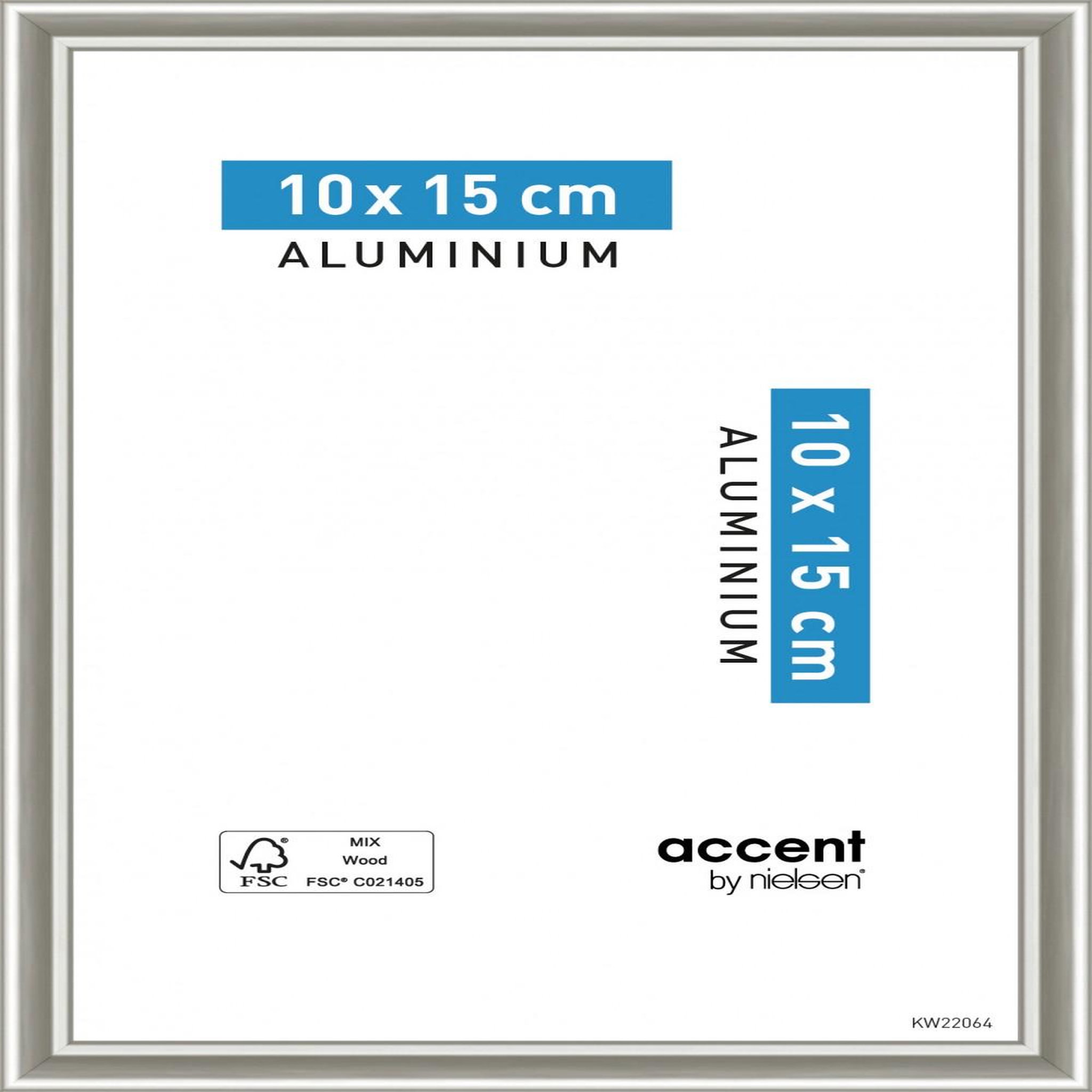 CENTRALE BRICO Cadre Nickel, 10 x 15 cm, gris