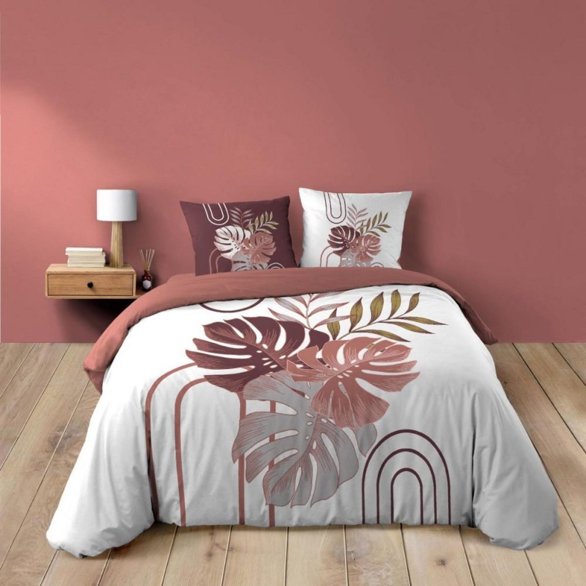 Douceur d'Intérieur Housse de couette 240x220 + 2 taies ASTRIA 100% coton