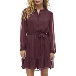 Vila Robe Bordeaux Femme Vila Falia. Coloris disponibles : Rouge