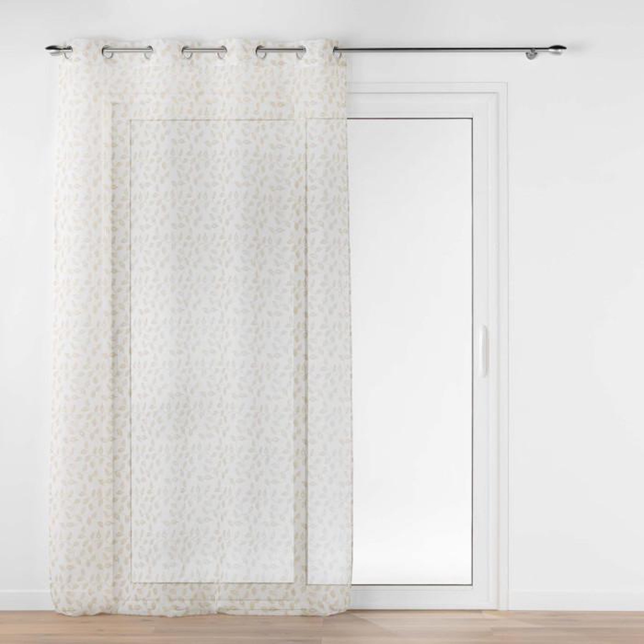 Voir la diapositive 1 : Paris Prix Rideau Voilage à Œillets  Farandole  137x280cm Naturel
