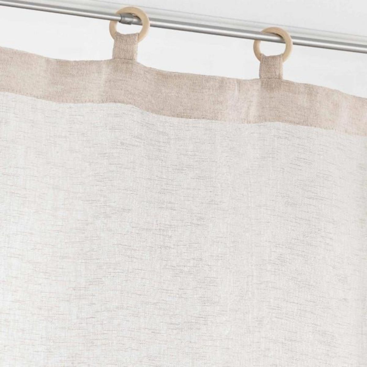 Paris Prix Paire de Voilages à Œillets  Minalisa  70x200cm Lin