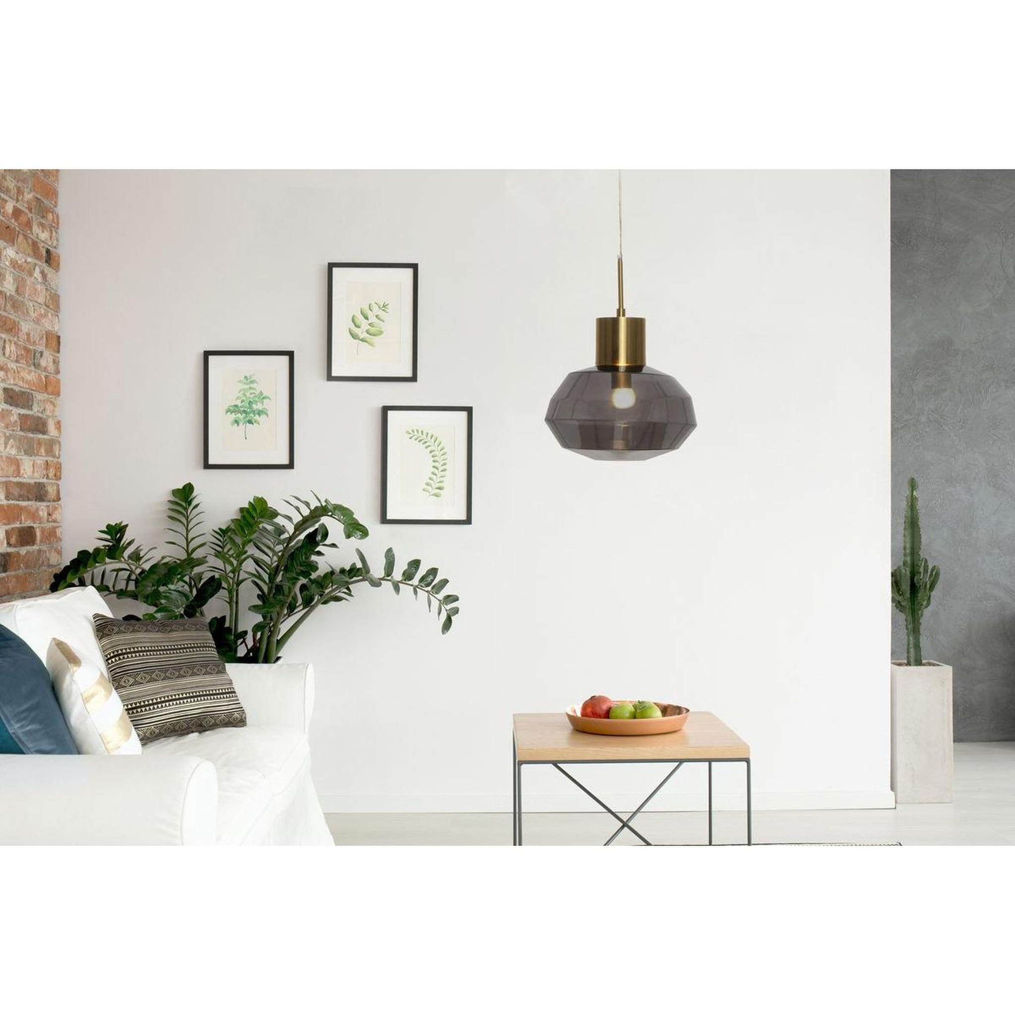 Voir la diapositive 2 : Paris Prix Lampe suspension design  vince  32cm gris