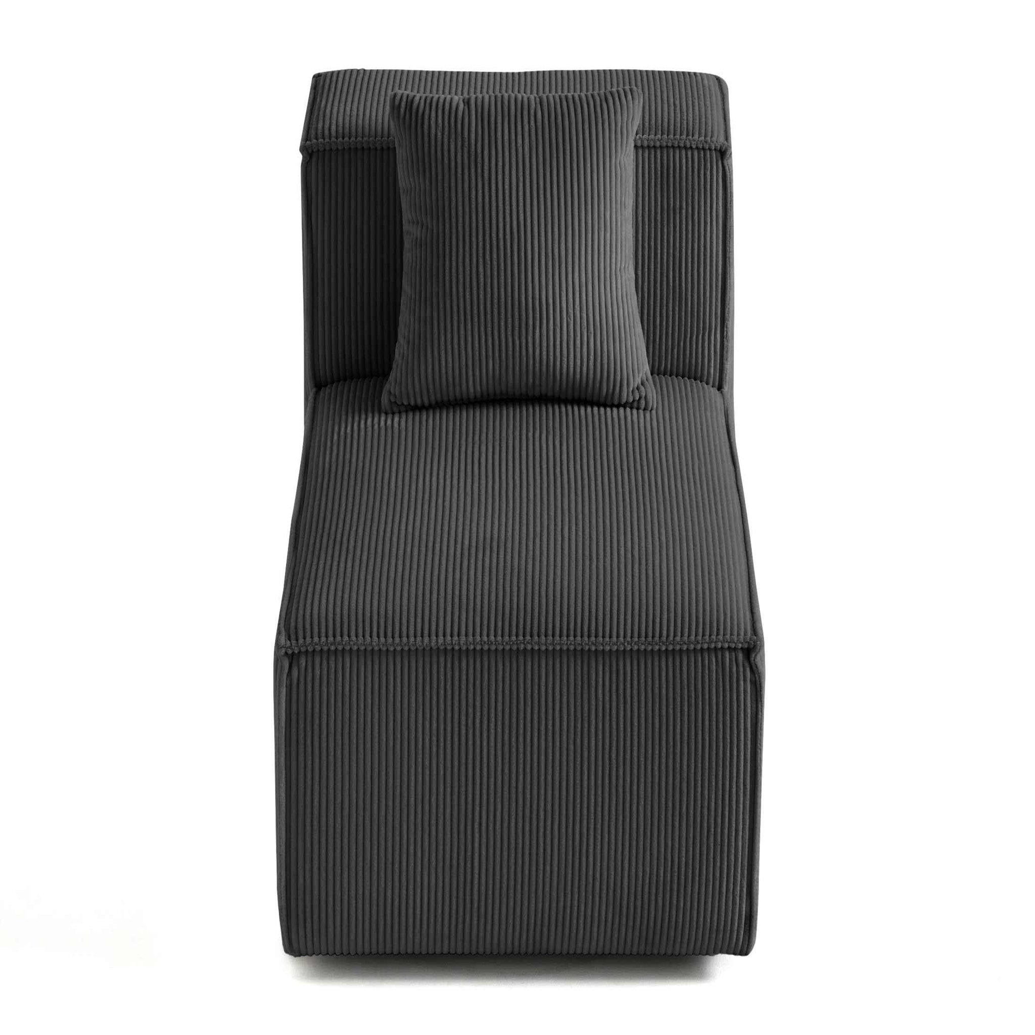 Voir la diapositive 6 : BEST MOBILIER Arty - module d'assise - en velours côtelé