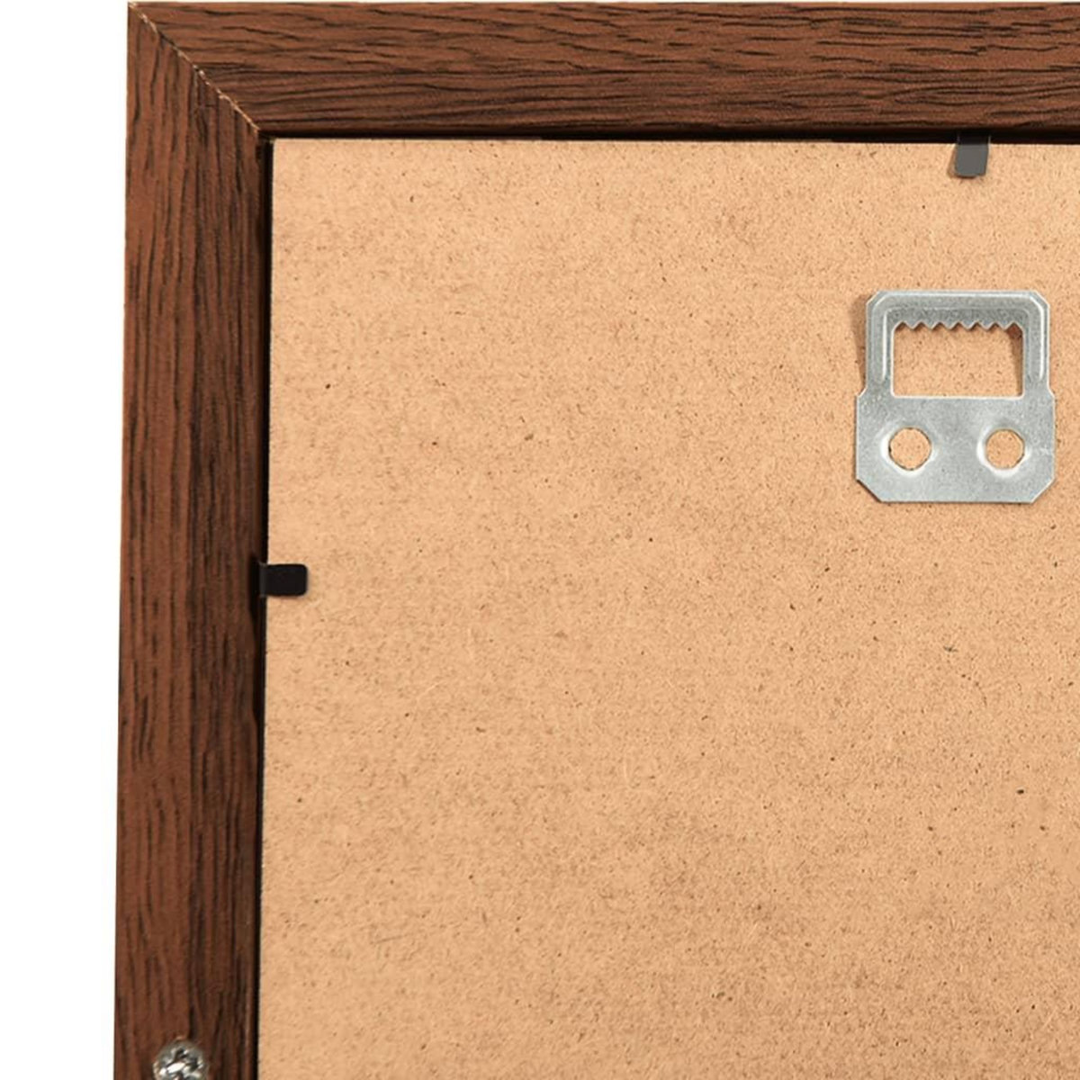 VIDAXL Collage de cadres photo de photo 10x(10x15 cm) Marron fonce MDF