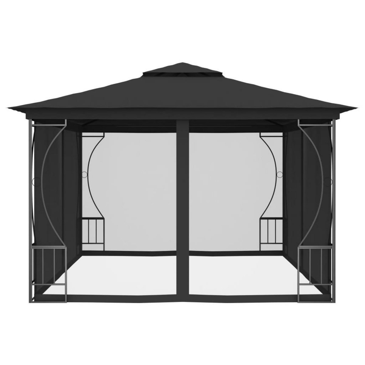 VIDAXL Tonnelle avec moustiquaire 300x400x265 cm Anthracite