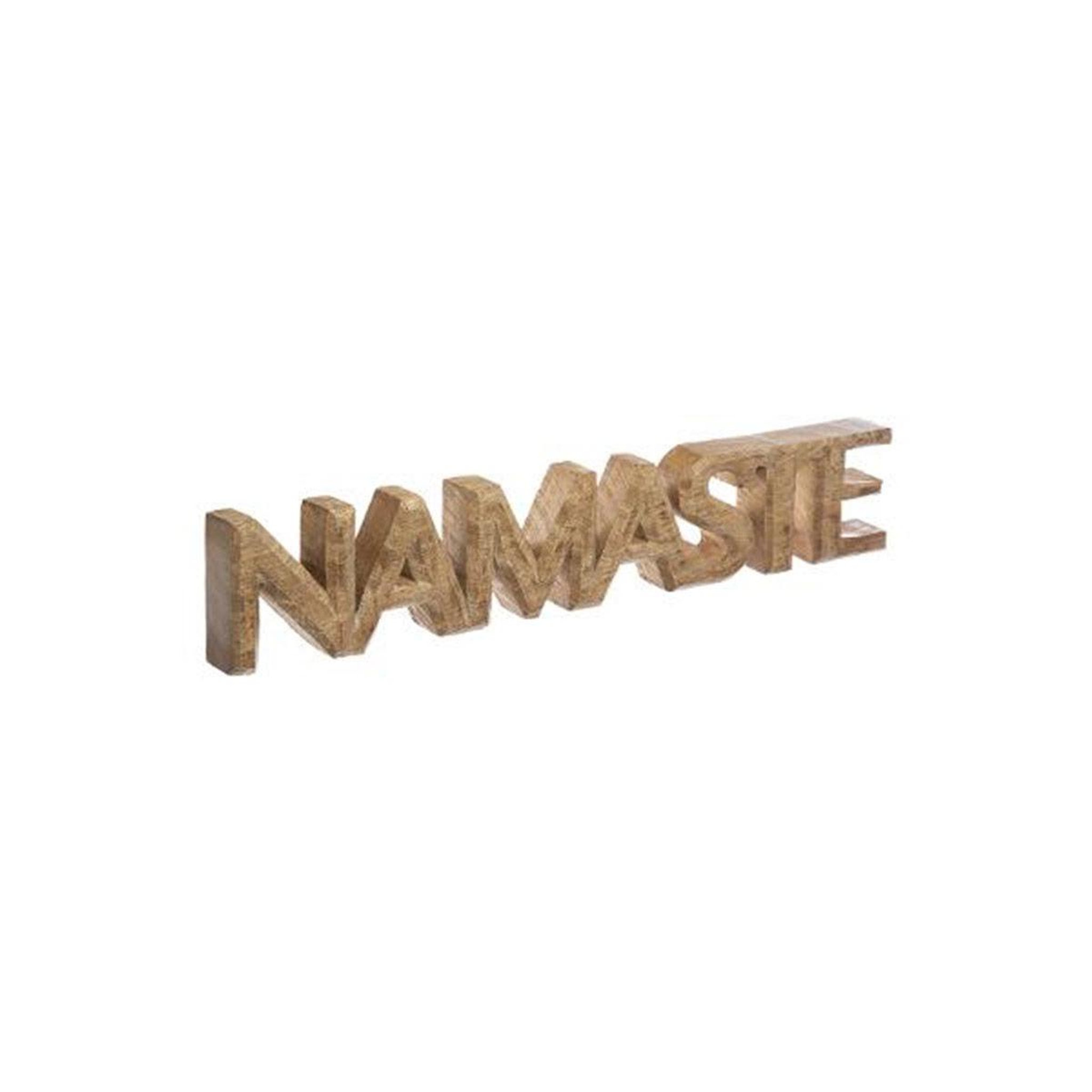 ATMOSPHERA Mot à poser en bois  namaste  56cm marron