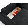 Voir la diapositive 3 : LISA DESIGN Apolline - canapé d'angle réversible 4 places convertible avec coffres en tissu moucheté