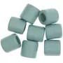 RICO DESIGN 8 Perles cylindriques - bois turquoise - 17 mm