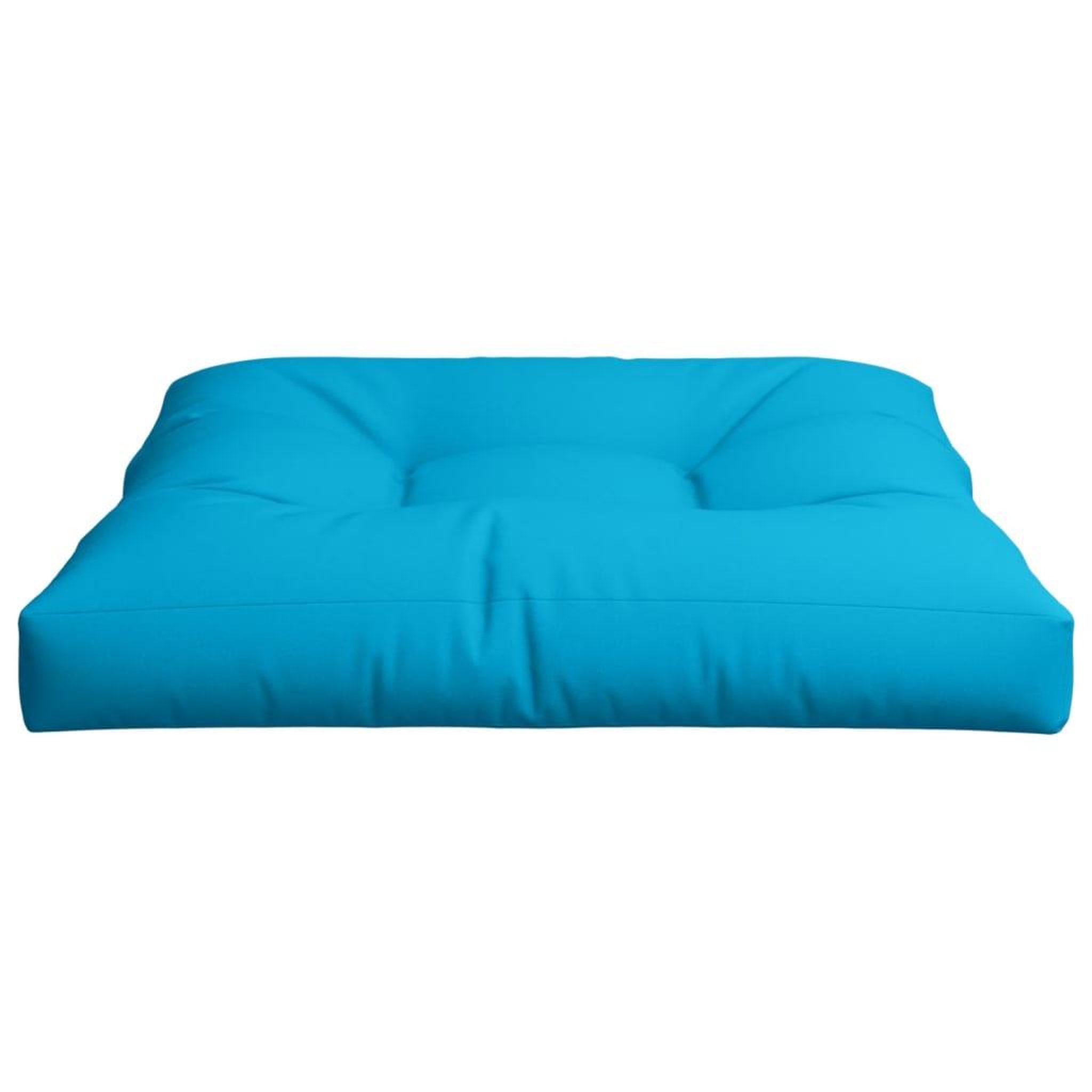 Voir la diapositive 5 : VIDAXL Coussin de palette bleu 80x80x12 cm tissu
