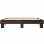 Voir la diapositive 4 : VIDAXL Cadre de lit sans matelas chene marron 150x200 cm