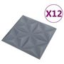 Voir la diapositive 3 : VIDAXL Panneaux muraux 3D 12 pcs 50x50 cm gris origami 3 m²