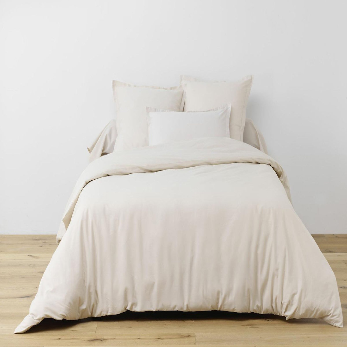 ATELIER DU COTON Parure de drap et drap housse coton 57fils uni