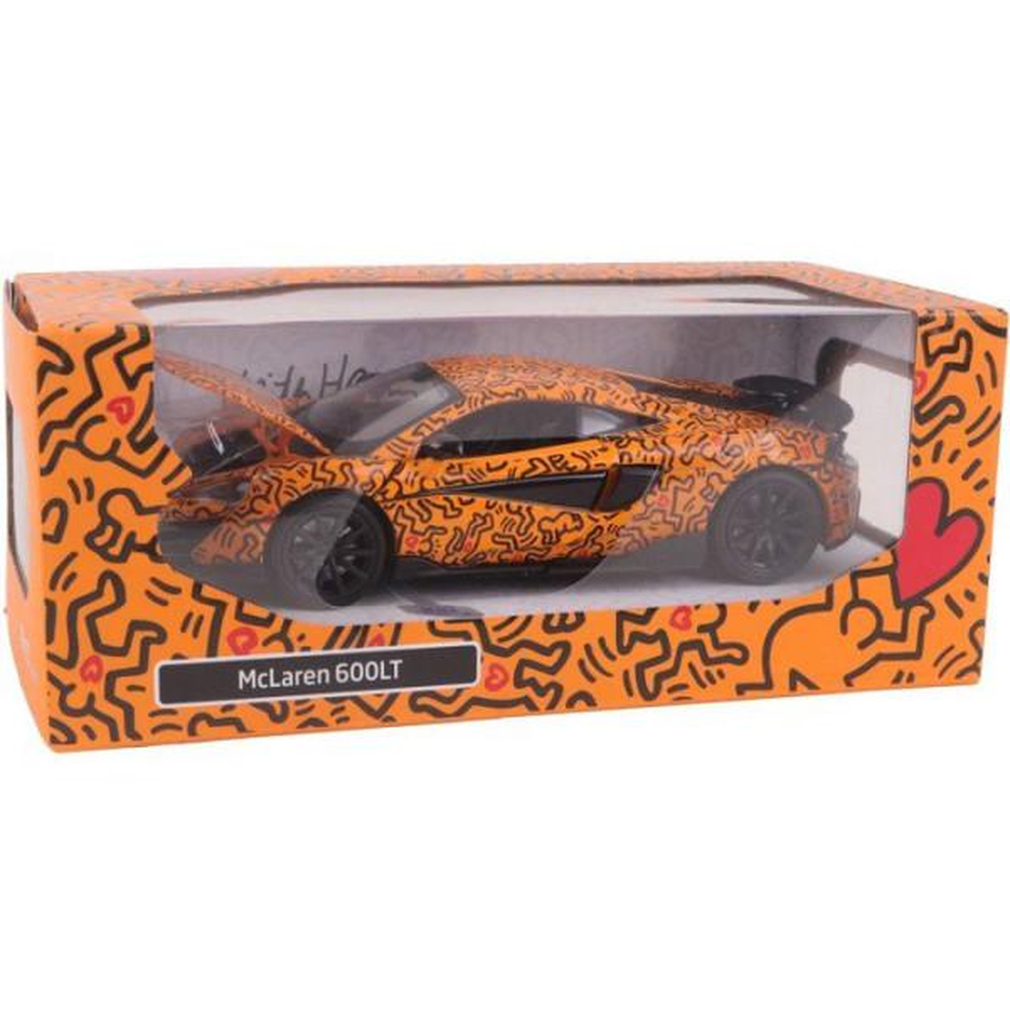 Voir la diapositive 3 : TURBO CHALLENGE Voiture en métal Turbo Challenge BTE 1 32 McLaren 600LT Keith Haring Modèle aléatoire