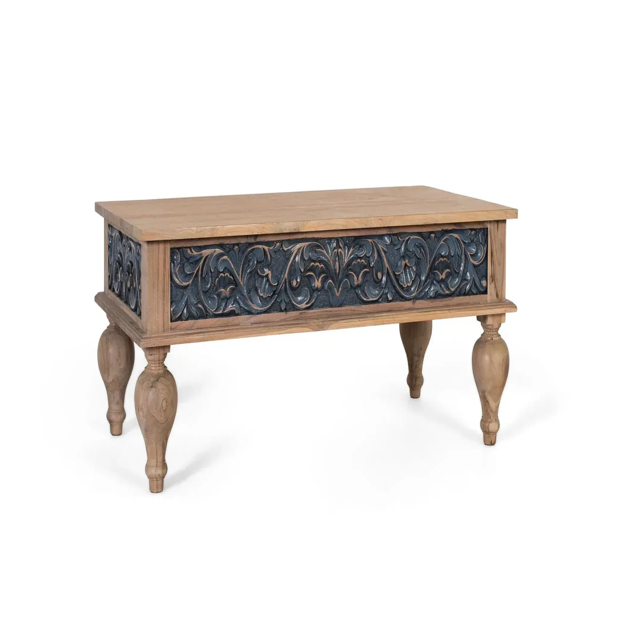 Voir la diapositive 2 : GINER Y COLOMER SL Table basse en bois de teck 125 cm style ethnique colonial