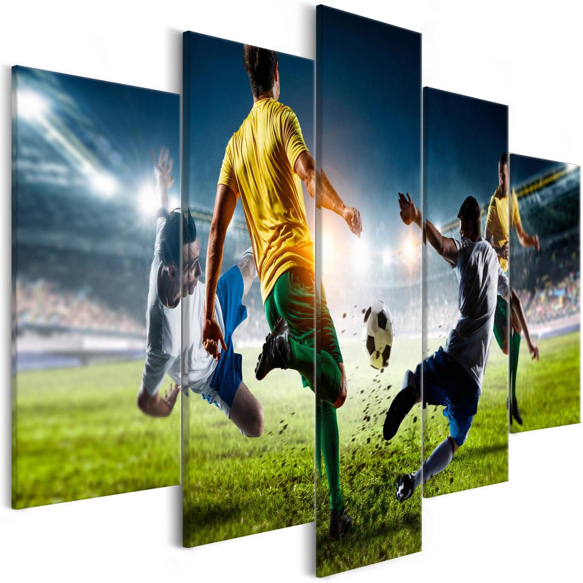 Voir la diapositive 1 : Paris Prix Tableau Imprimé 5 Panneaux  Decisive Tackle Wide