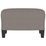 Voir la diapositive 3 : VIDAXL Repose-pied Taupe 60x50x41 cm Tissu