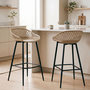 Voir la diapositive 2 : IDIMEX Lot de 2 tabourets de bar IREK, en plastique