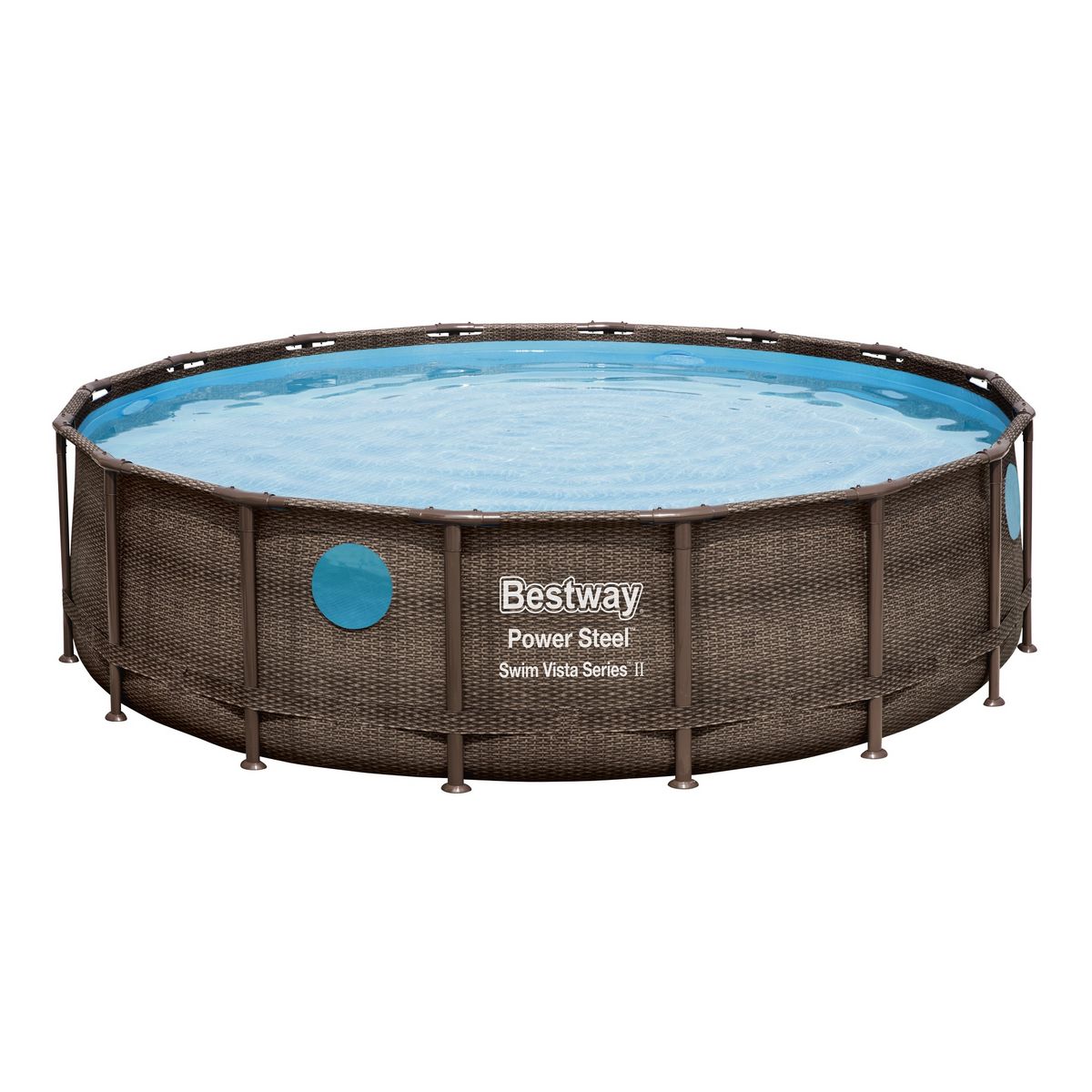 BESTWAY Piscine tubulaire ronde 488 x 122cm avec hublots VISTA