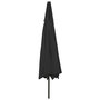 Voir la diapositive 5 : VIDAXL Parasol de jardin avec lumieres LED et mat en metal 400 cm noir
