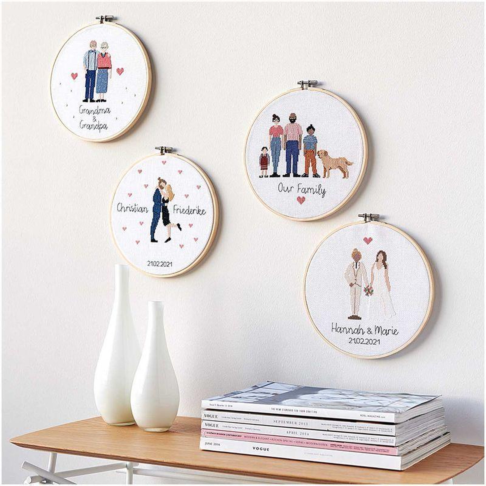Voir la diapositive 5 : RICO DESIGN Kit de broderie - famille