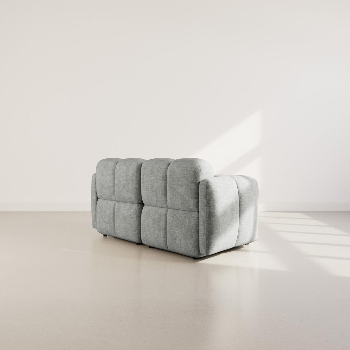 LISA DESIGN Grace - canapé modulable 2 places en velours texturé