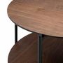 Voir la diapositive 2 : ATMOSPHERA Table Basse Ronde 2 Niveaux  Kemi  63cm Marron