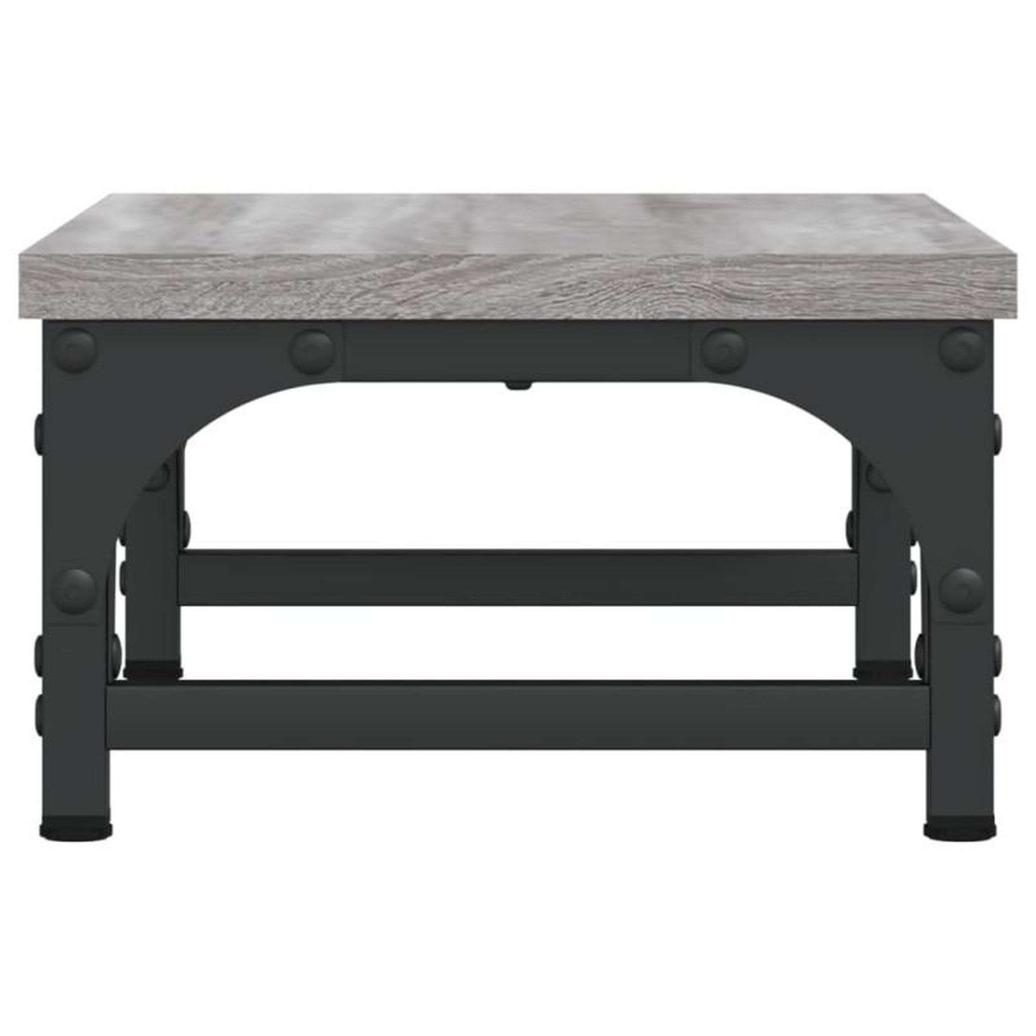 Voir la diapositive 5 : VIDAXL Support de moniteur sonoma gris 37x23x14 cm bois d ingénierie
