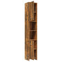 Voir la diapositive 5 : VIDAXL Armoire de bain Chene fume 30x30x183,5 cm Bois d'ingenierie