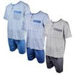 OZABI Pyjama Court Homme ECO HOMEWEAR. Coloris disponibles : Bleu, Gris