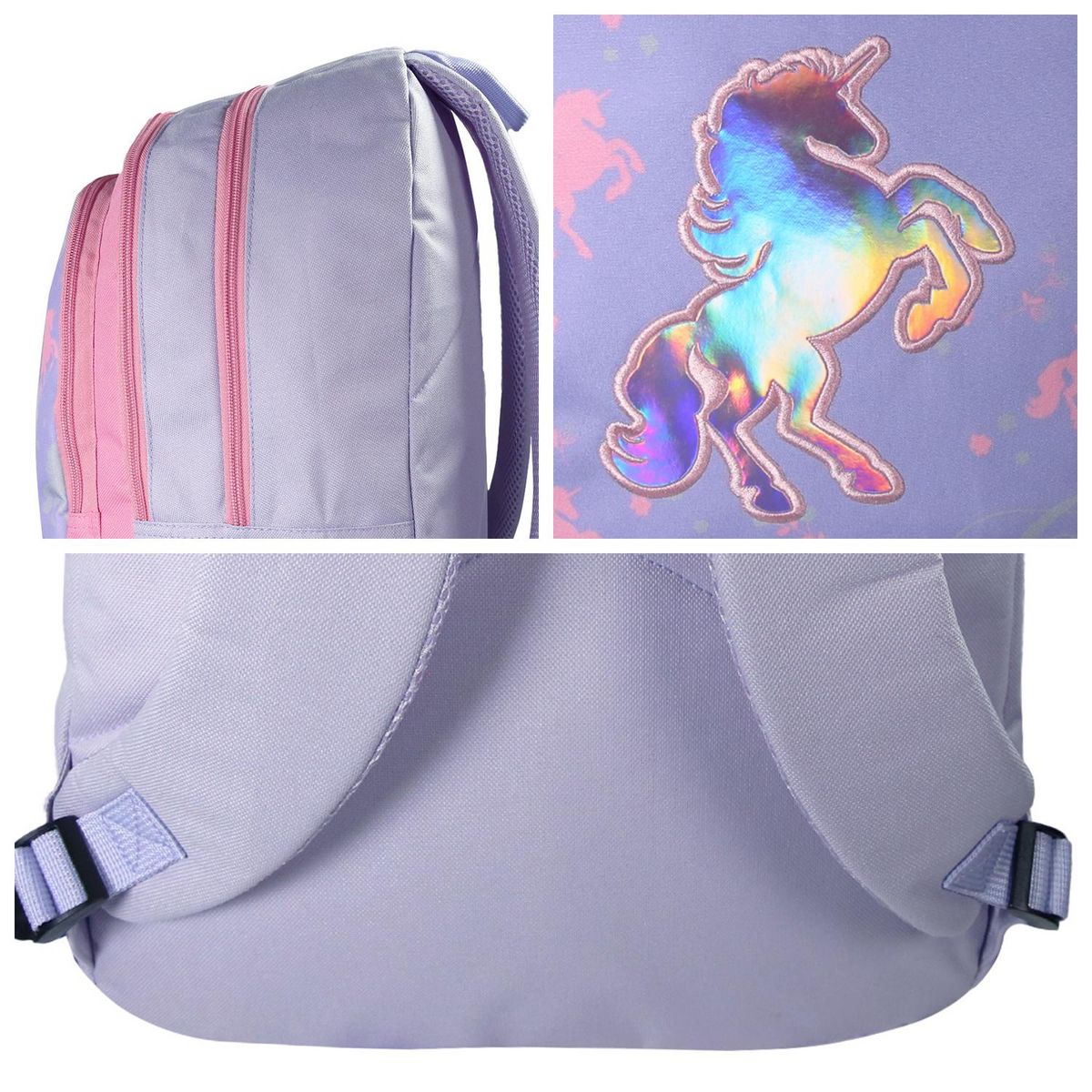 Bagtrotter Cybel - Sac à dos 2 compartiments Violet - Rose - Bagtrotter