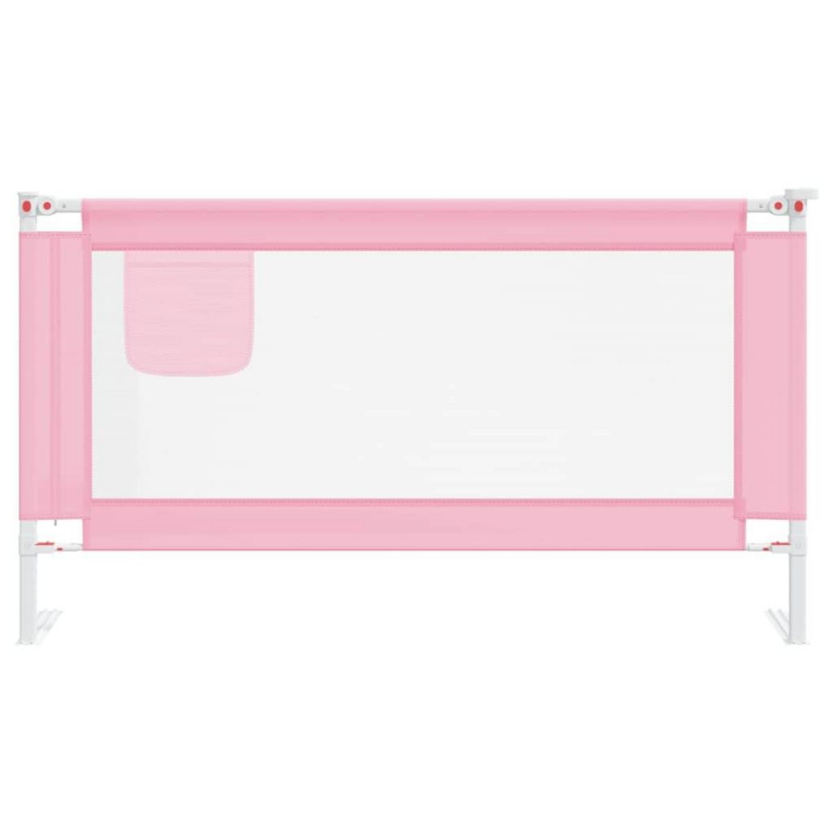 VIDAXL Barriere de securite de lit d'enfant Rose 150x25 cm Tissu