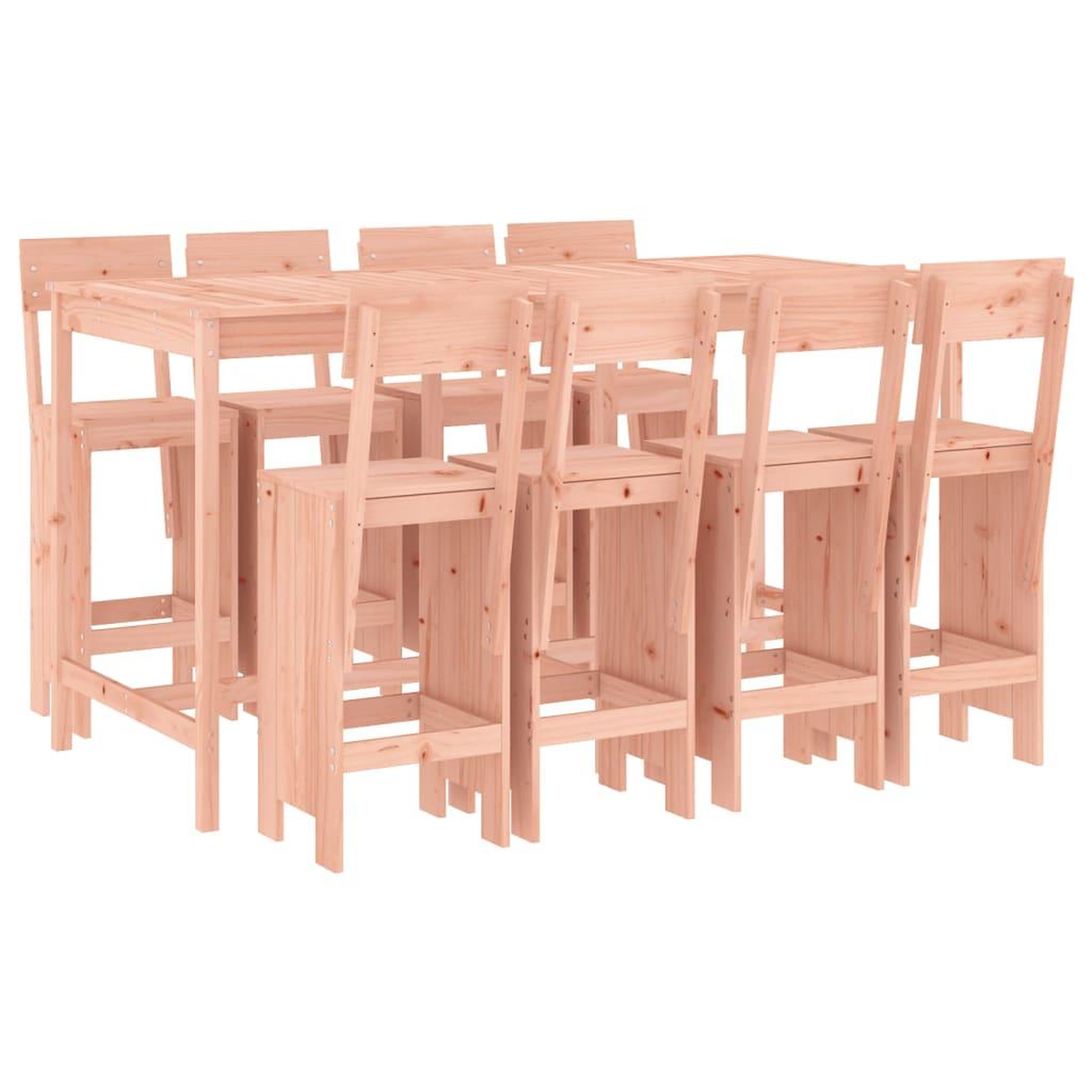 Voir la diapositive 2 : VIDAXL Ensemble de bar de jardin 9 pcs bois massif douglas