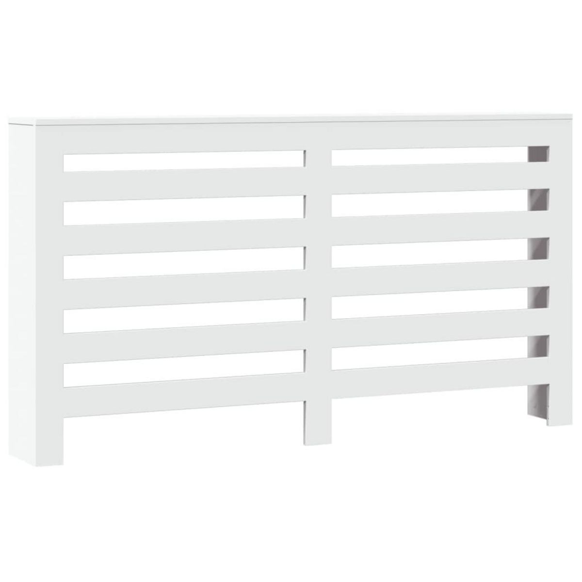 VIDAXL Cache-radiateur blanc 149x20x82 cm bois d'ingenierie