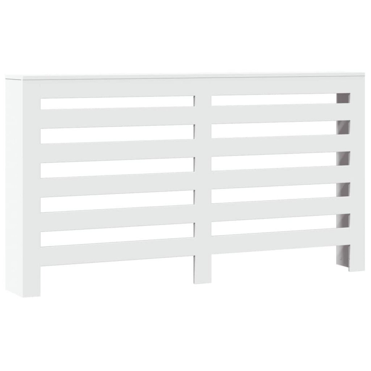 VIDAXL Cache-radiateur blanc 149x20x82 cm bois d'ingenierie