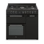 Voir la diapositive 1 : CONTINENTAL EDISON Cuisiniere piano gaz 3 fours electriques CONTINENTAL EDISON CECP903FB - 5 feux - Noir - Largeur 90 cm