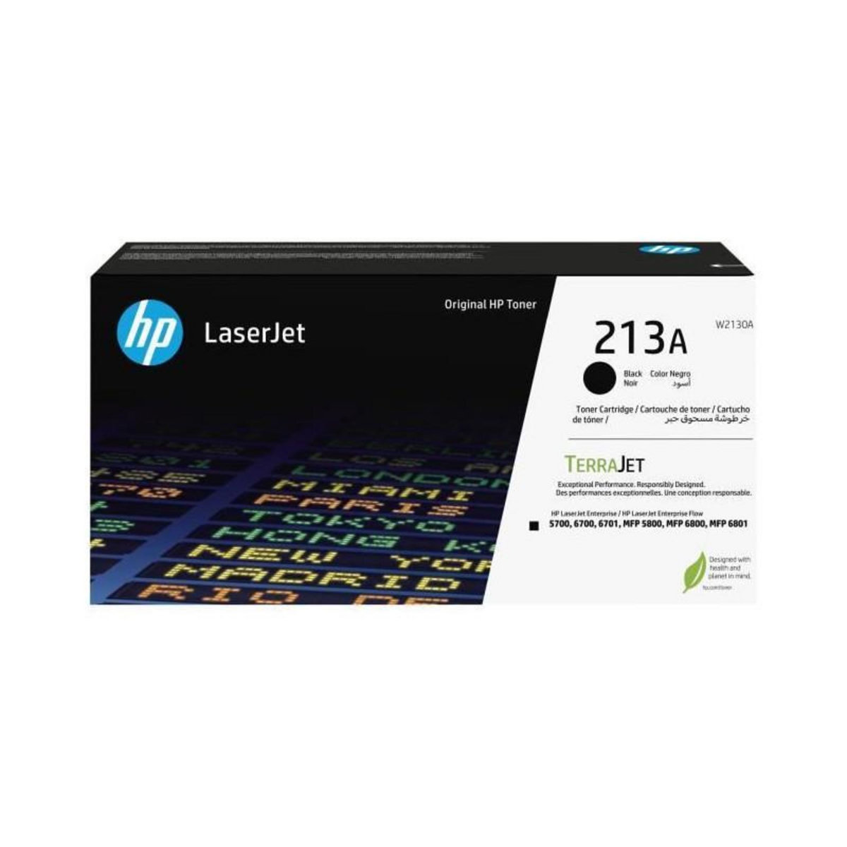 HP Cartouche de Toner HP 213A Noire Authentique (W2130A) pour HP LaserJet Enterprise 5700 / 6700 / MFP 5800 / 6800 /6801