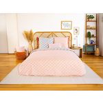 Home collection Parure housse de couette 100% coton bci adouci 57 fils mig - volea. Coloris disponibles : Blanc