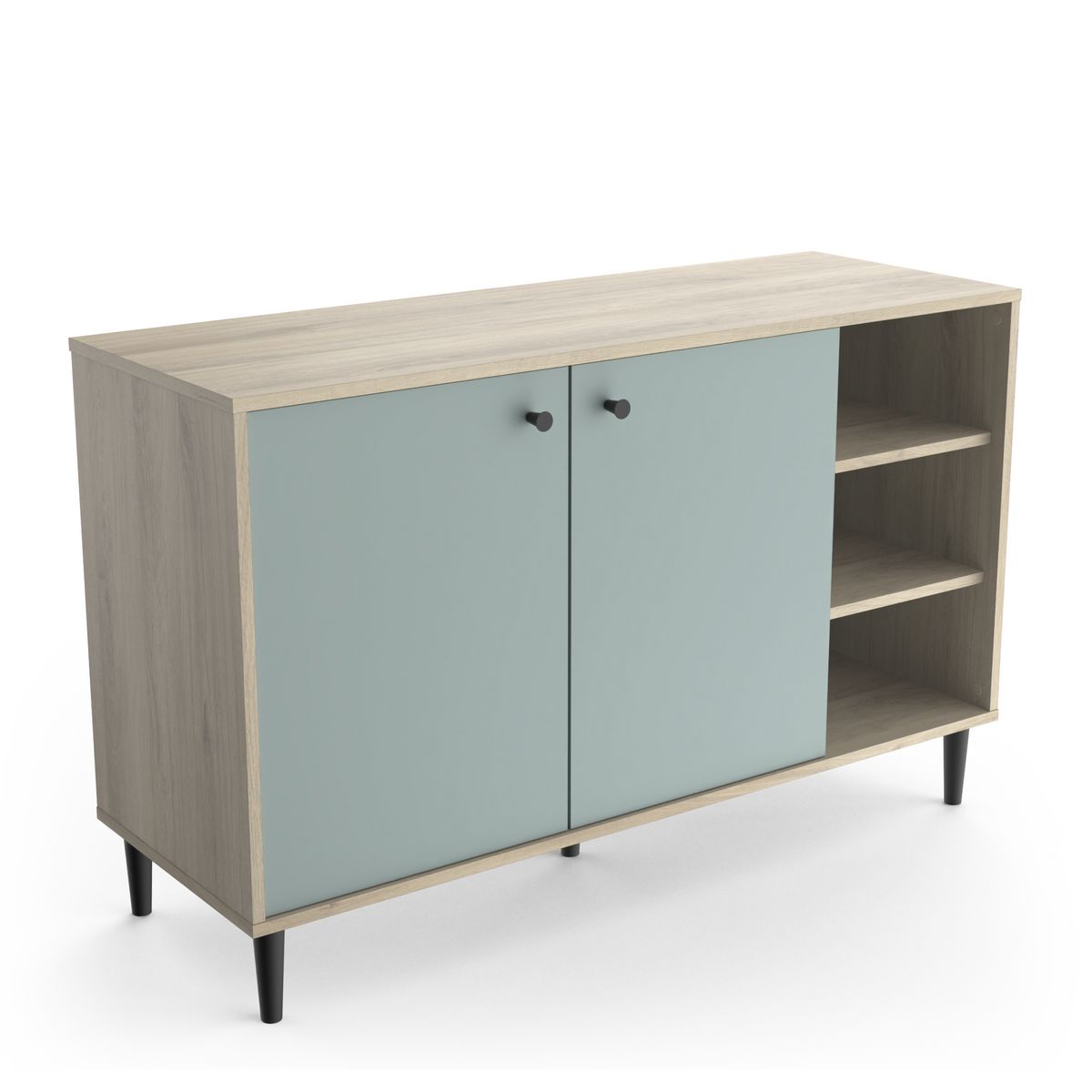 Buffet 2 portes 3 niches L110cm SMART
