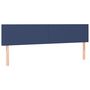 Voir la diapositive 4 : VIDAXL Tete de lit a LED Bleu 180x5x78/88 cm Tissu