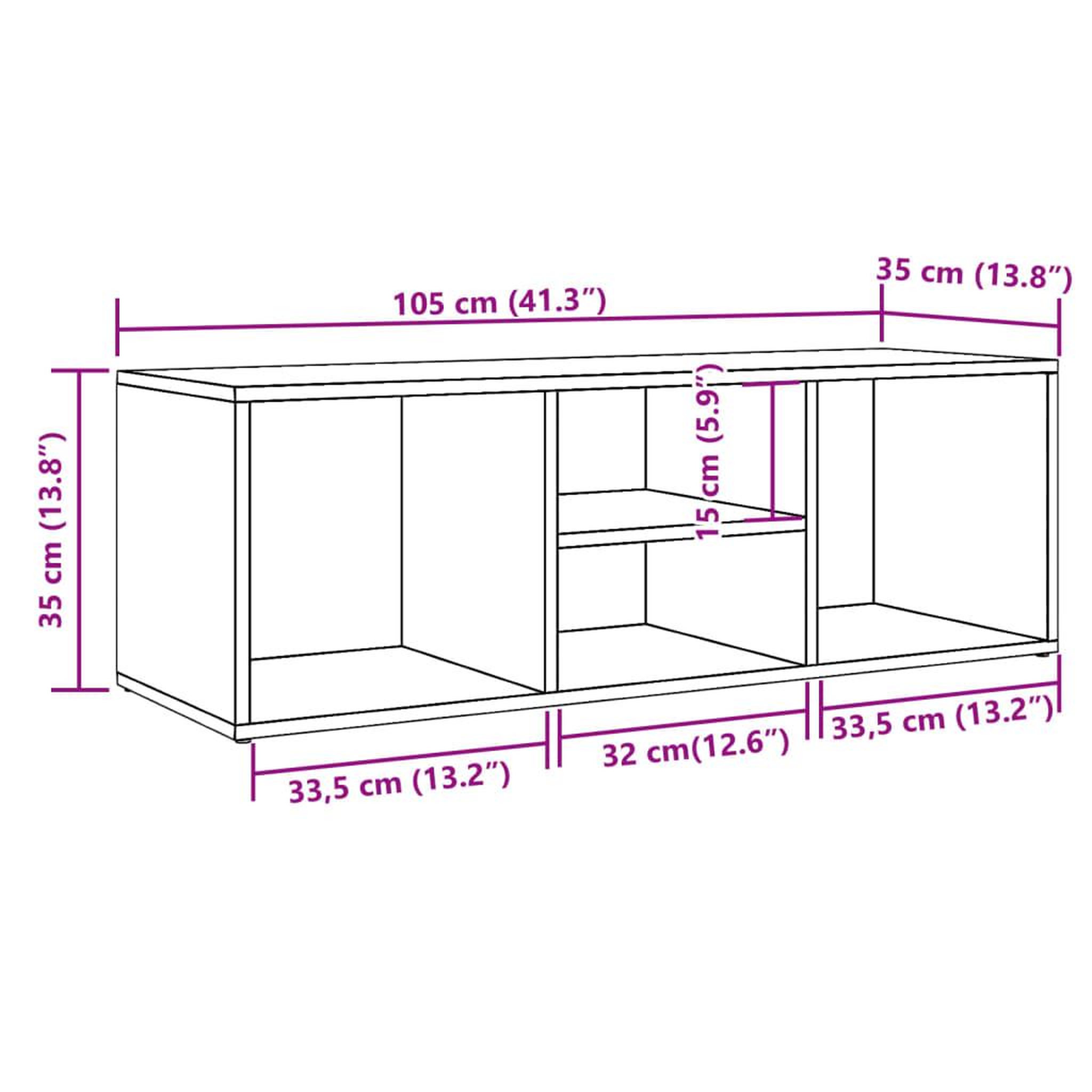 Voir la diapositive 6 : VIDAXL Banc de rangement a chaussures vieux bois 105x35x35 cm