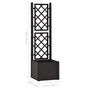 Voir la diapositive 6 : VIDAXL Lit sureleve de jardin treillis systeme d'arrosage Anthracite