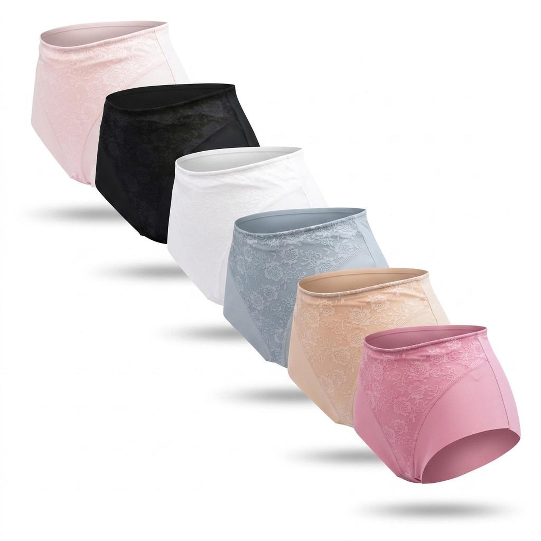 Voir la diapositive 1 : OZABI OZABI Pack de Culottes Femme Gainantes Invisibles Dentelle et Laser – Lot de 6