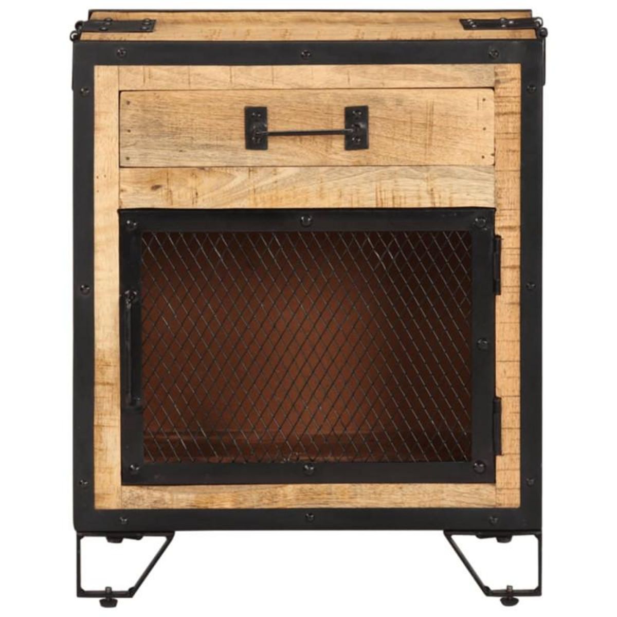 VIDAXL Table de chevet 43x30x51 cm Bois de manguier massif brut