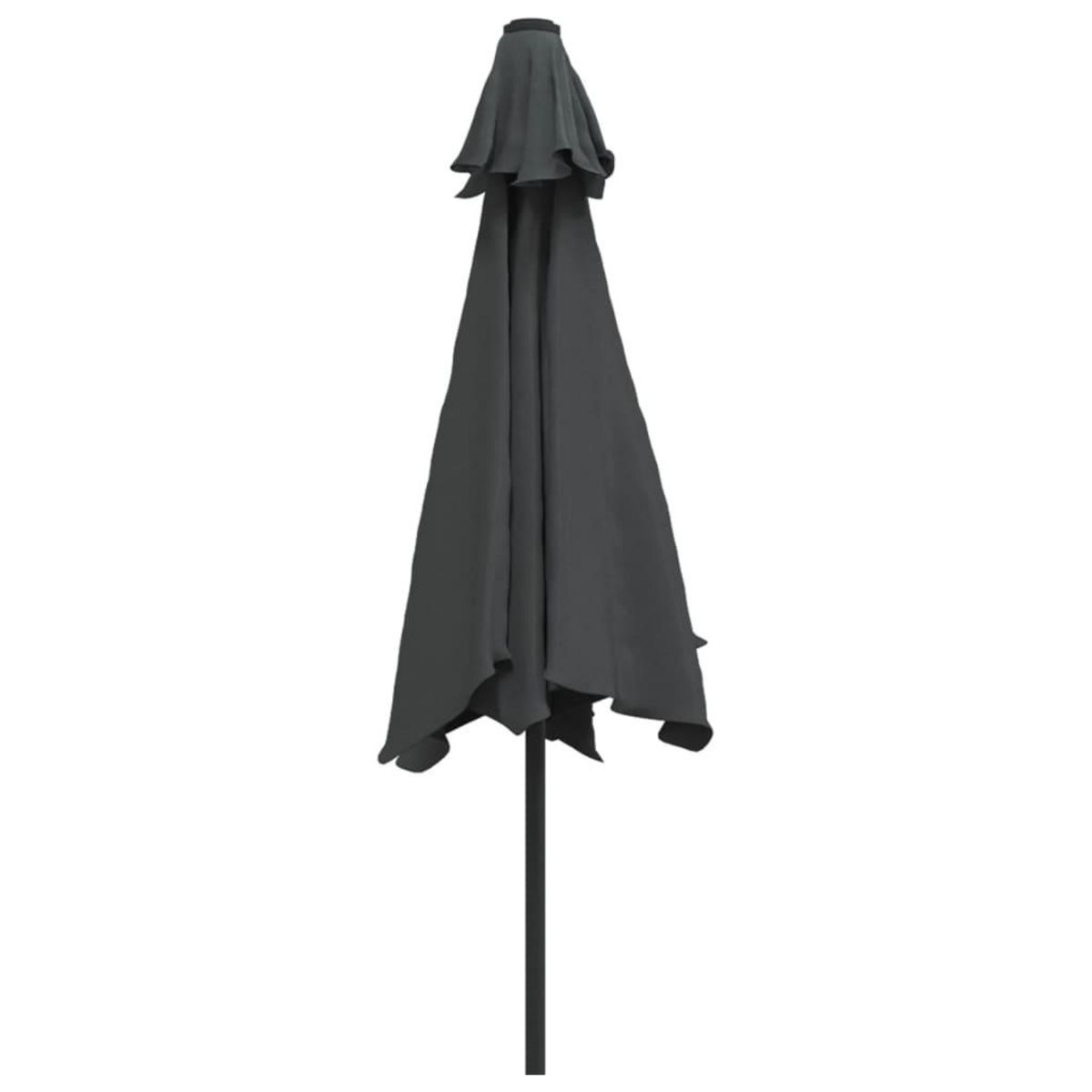 VIDAXL Parasol d'exterieur avec poteau en metal 300 cm Anthracite