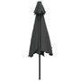 Voir la diapositive 4 : VIDAXL Parasol d'exterieur avec poteau en metal 300 cm Anthracite