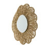 Voir la diapositive 2 : Paris Prix Miroir Mural en Jonc  Fleur  50cm Naturel