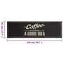 Voir la diapositive 5 : VIDAXL Tapis de cuisine lavable texte Coffee 45x150 cm velours