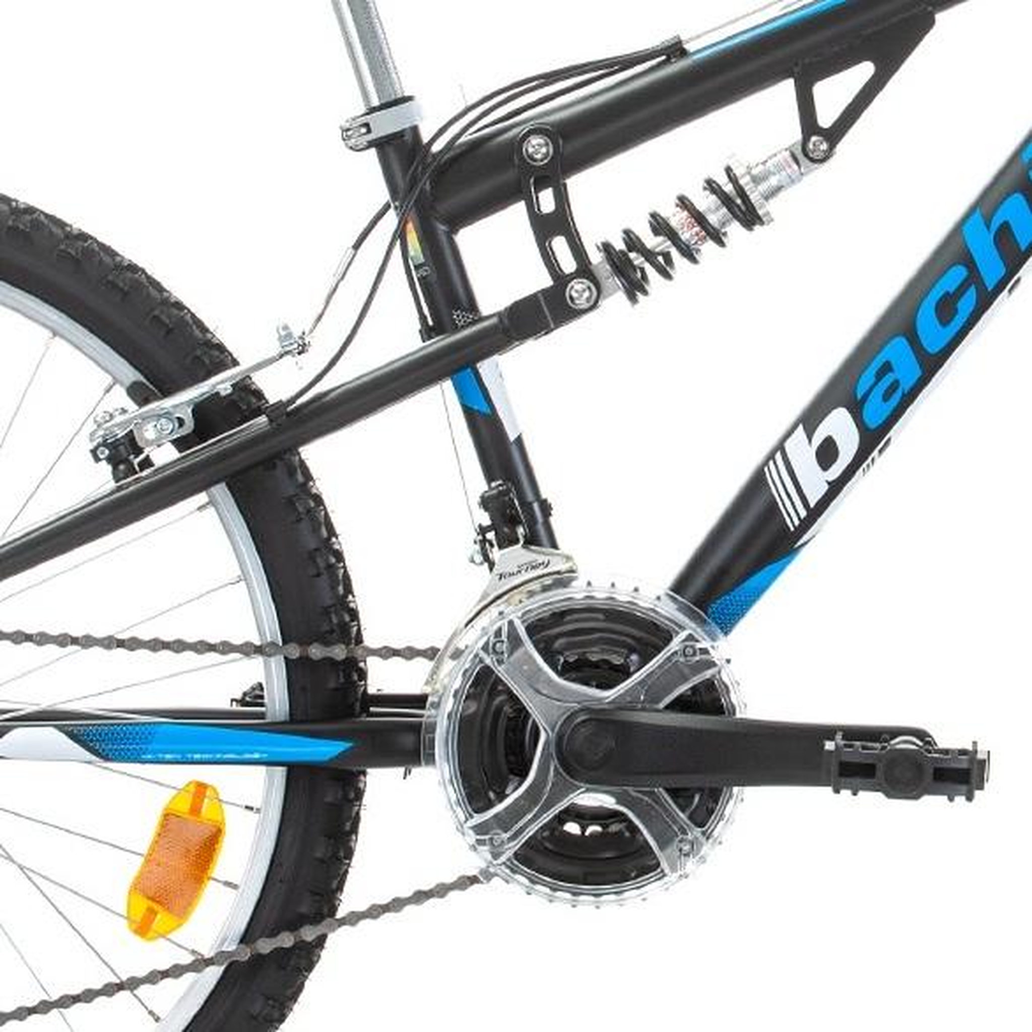 Voir la diapositive 5 : BACHINI Vélo enfant - VTT 24'' Tout Suspendu avec transmission complète Shimano pour adolescent de taille comprise entre 1.35 et 1.60m