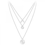 SC CRYSTAL Collier multi-rangs par SC Crystal orné d'un véritable diamant blanc